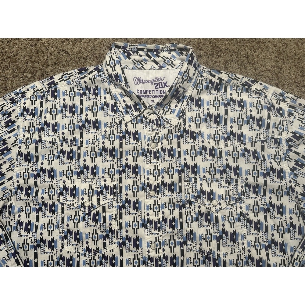 Wrangler 20X Competition Advanced Comfort Southwest Pearl Snap Button Up XL